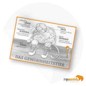 Gewohnheitstier – Postkarte