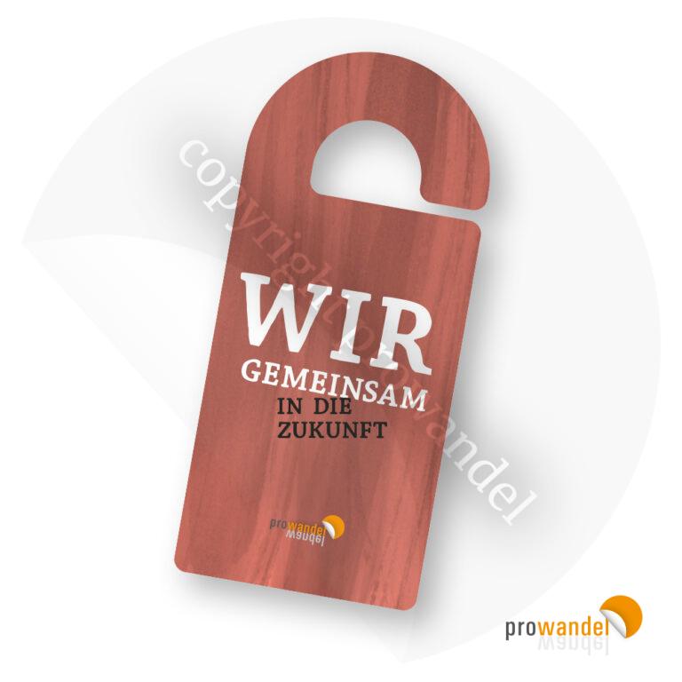 Türanhänger Mitarbeitergespräche