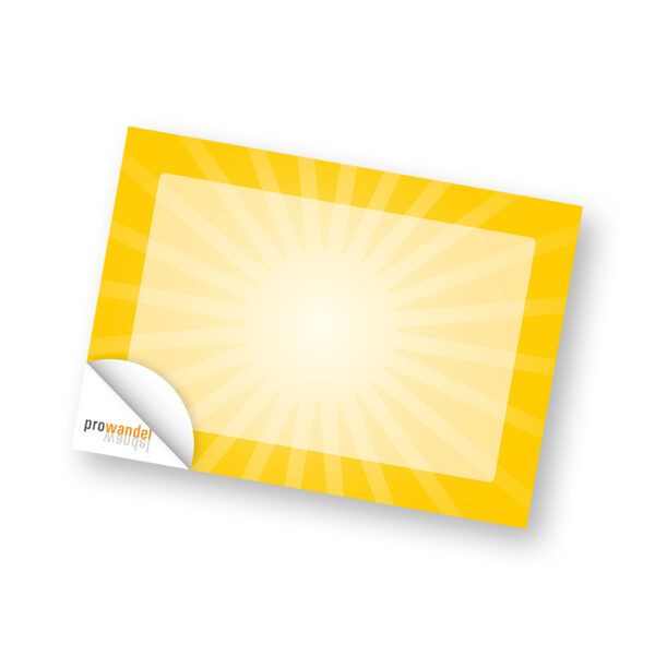 positiv und negativ - Postkarte