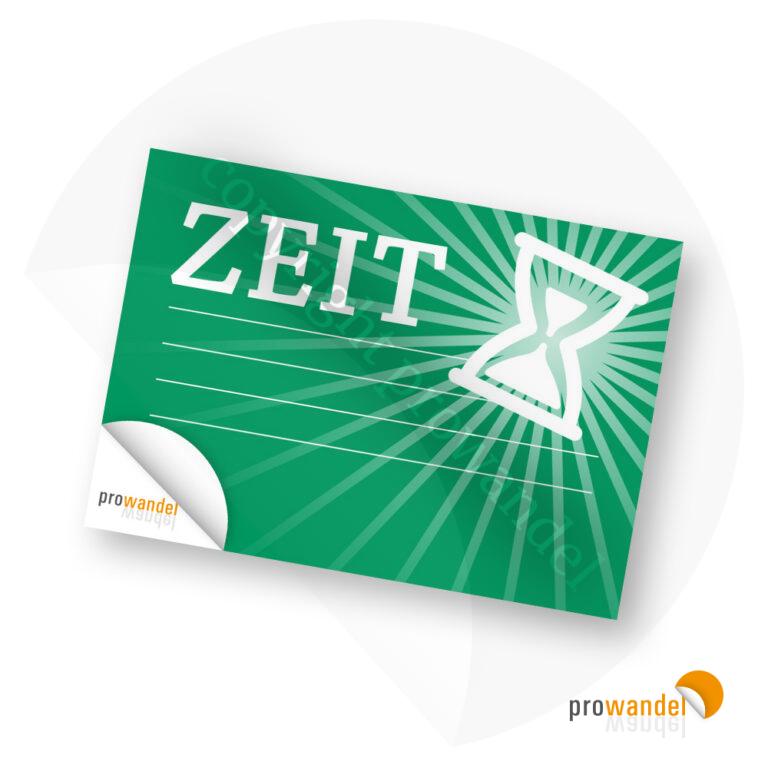 Zeit - Postkarte A6
