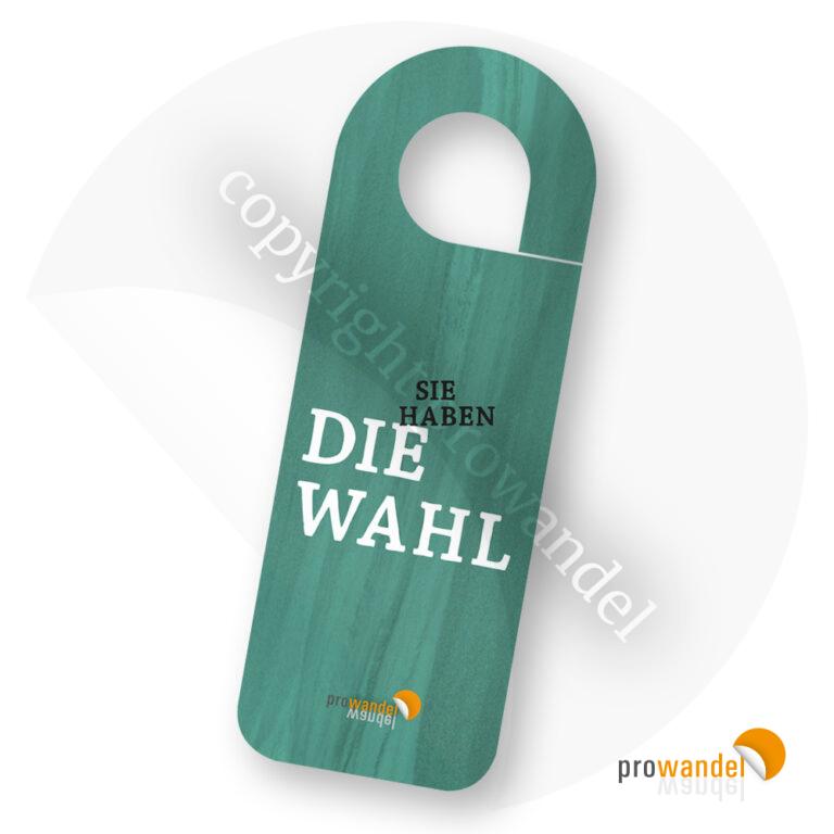 Türanhänger - Meckern Du hast die Wahl – Bild 2