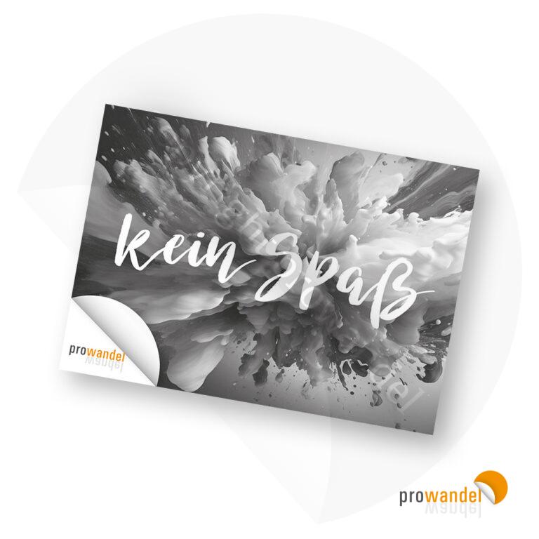 kein Spaß - Postkarte A6