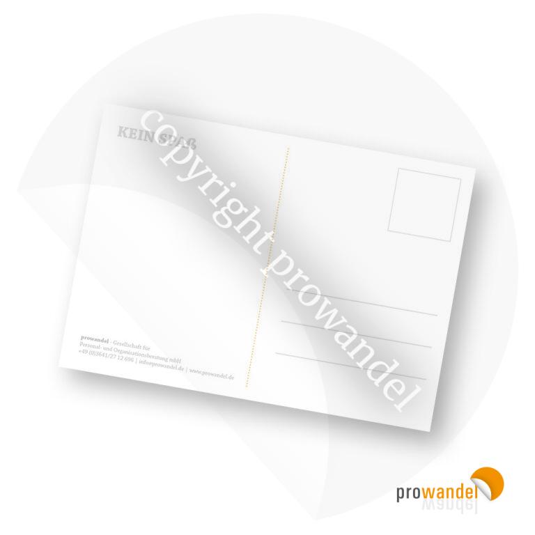 kein Spaß - Postkarte A6 – Bild 2