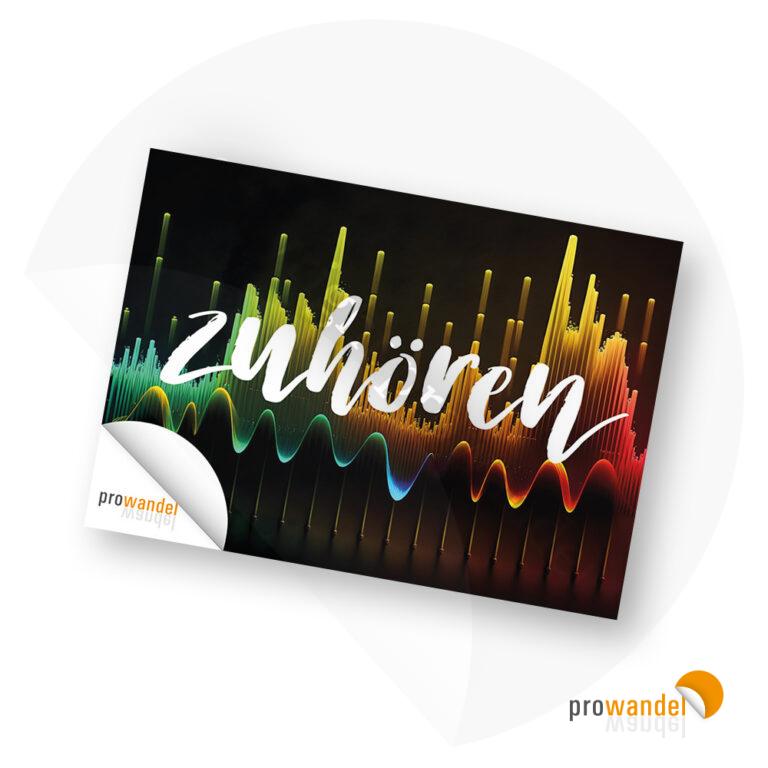 Zuhören - Postkarte A6