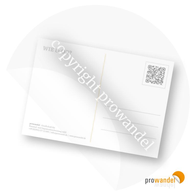 Ob und Wie - Postkarte A6 – Bild 2