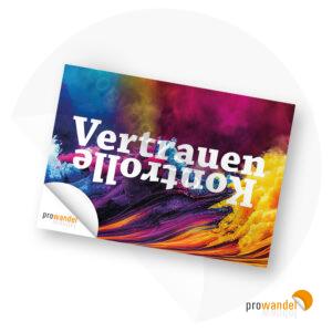 Vertrauen Kontrolle – Postkarte A6