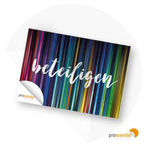 Beteiligen – Postkarte A6