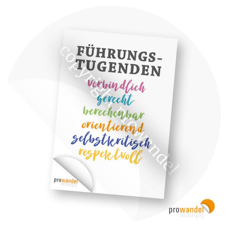Tugenden Führung - Postkarte A6